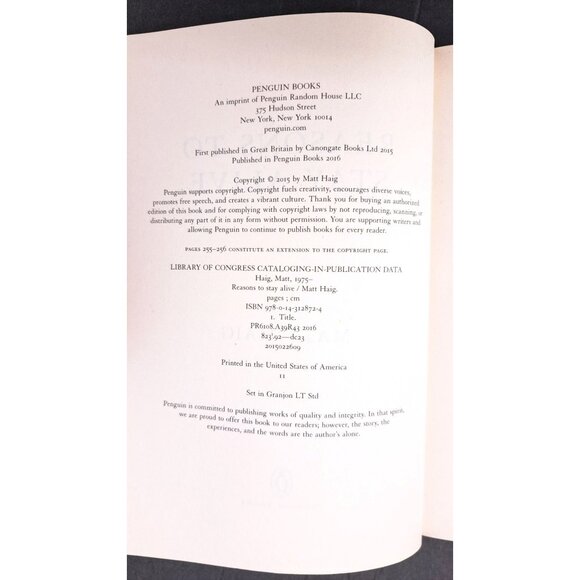 Reasons To Stay Alive By Matt Haig Paperback Book Bestseller Self Help Memoir - Picture 4 of 4